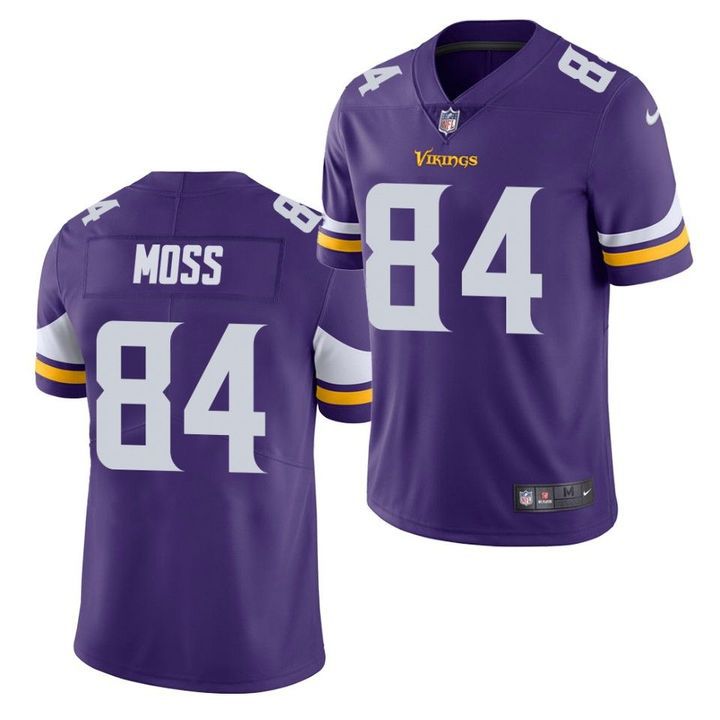 Men Minnesota Vikings #84 Randy Moss Nike Purple Limited NFL Jersey